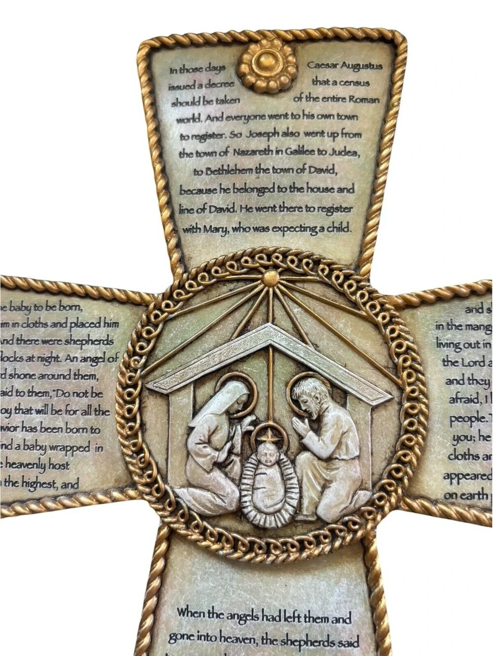 Christian Nativity Cross 
